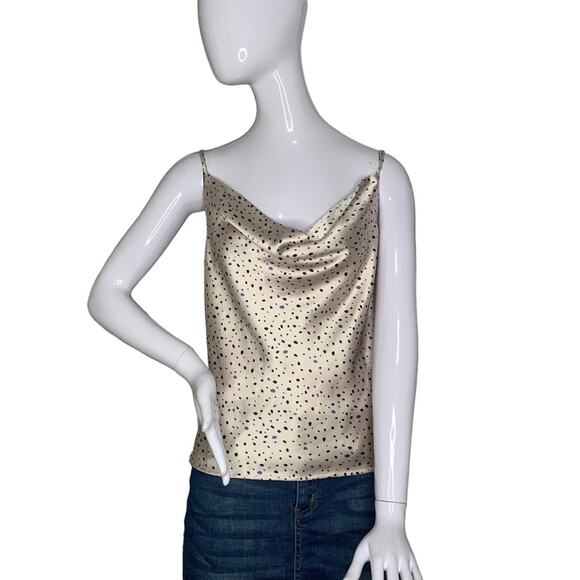 Style Rack Tops - Style Rack Satin Top Sleeveless Adjustable Straps Size M